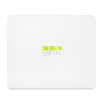 Unbeugsam durch Gnade – Römer 8,37 - Mousepad (Querformat) - Weiß - Vorne