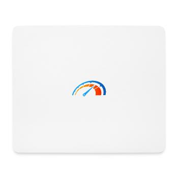 Compteur de vitesse - Tapis de souris (format paysage) - blanc - Devant