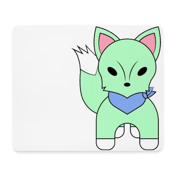 Fuchs mit Halstuch - Mousepad (Querformat) - Weiß - Vorne