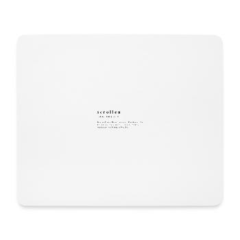 Défilement – L’art de l’acrobatie du pouce - Tapis de souris (format paysage) - blanc - Devant