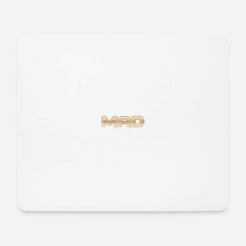 Mad - Mousepad (Querformat) - Weiß