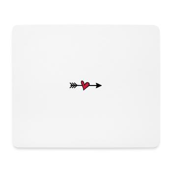 Amor Pfeil - Mousepad (Querformat) - Weiß - Vorne
