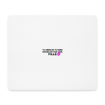 Fille - Tapis de souris (format paysage) - blanc - Devant