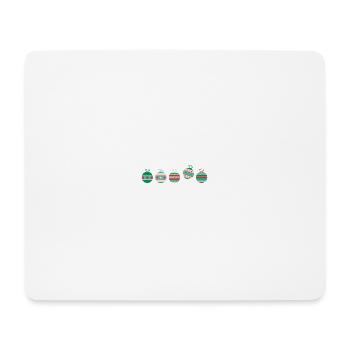 Weihnachtskugelset 2 - Mousepad (Querformat) - Weiß - Vorne
