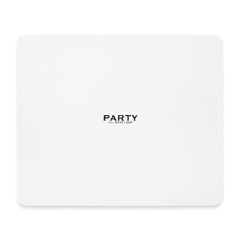 Faites la fête toute la nuit - Tapis de souris (format paysage) - blanc - Devant