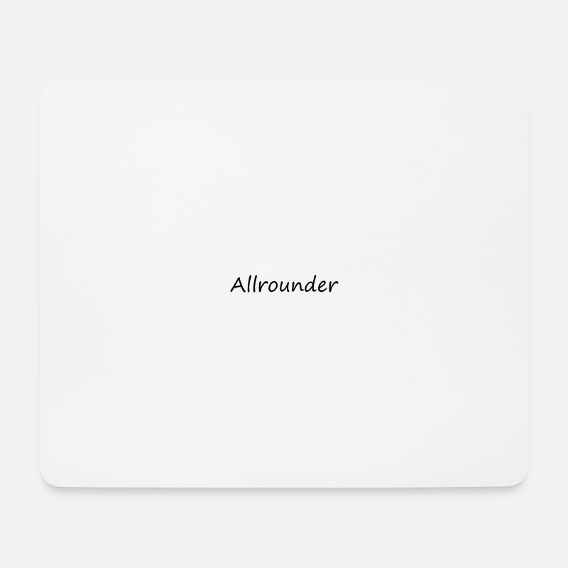 Allrounder - Mousepad (Querformat) - Weiß