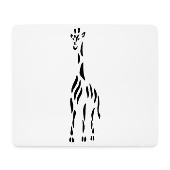 Girafe - Tapis de souris (format paysage) - blanc - Devant