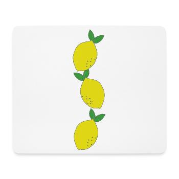 Lemon Row Yellow Green - Mouse Pad (horizontal) - white - Front