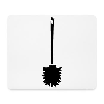 Klobürste Toilette  - Mousepad (Querformat) - Weiß - Vorne