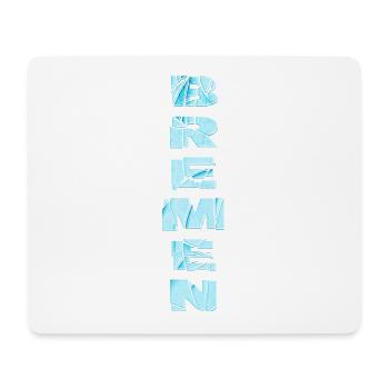 Bremen Germany City Font Skyline Home - Mouse Pad (horizontal) - white - Front