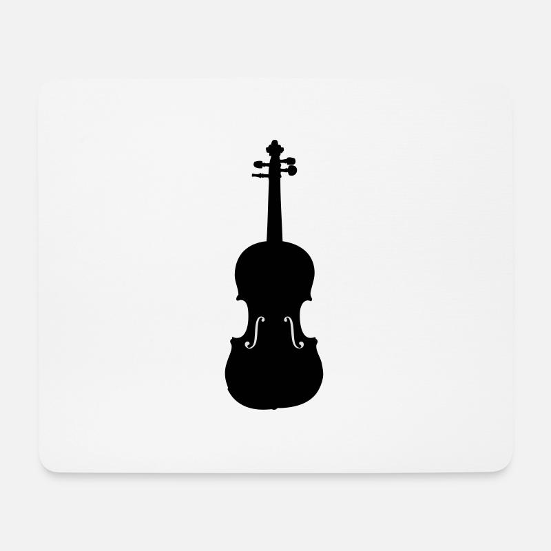 Geige - Mousepad (Querformat) - Weiß