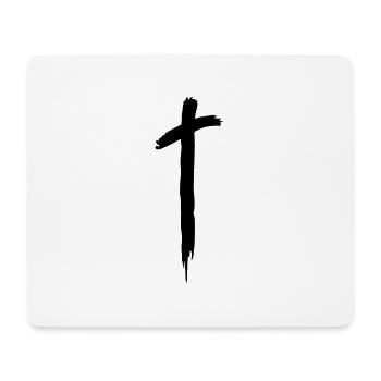 x Kreuz Cross.svg - Mousepad (Querformat) - Weiß - Vorne