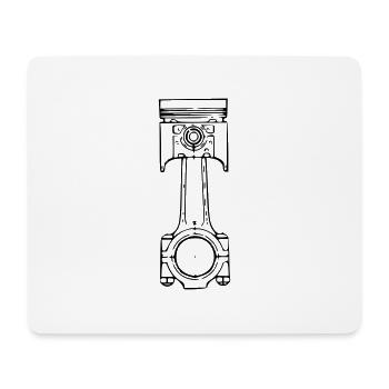 piston - Mouse Pad (horizontal) - white - Front