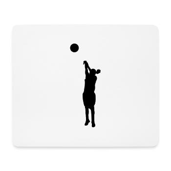 Women basketball de - Mousepad (Querformat) - Weiß - Vorne