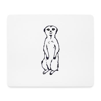 Erdmännchen Baby Geschenkidee - Mousepad (Querformat) - Weiß - Vorne