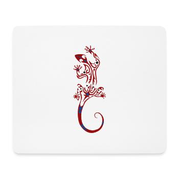 Lézard tribal - Tapis de souris (format paysage) - blanc - Devant
