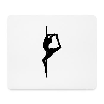 Poledance Pole Dancing Danse Danse Bâton Danse - Tapis de souris (format paysage) - blanc - Devant