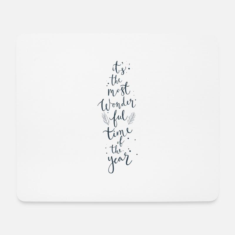 It´s the most wonderful time of the year - Mousepad (Querformat) - Weiß