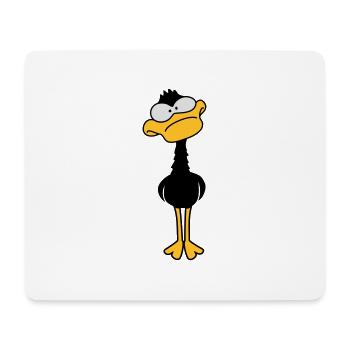 Funny Duck - Tapis de souris (format paysage) - blanc - Devant