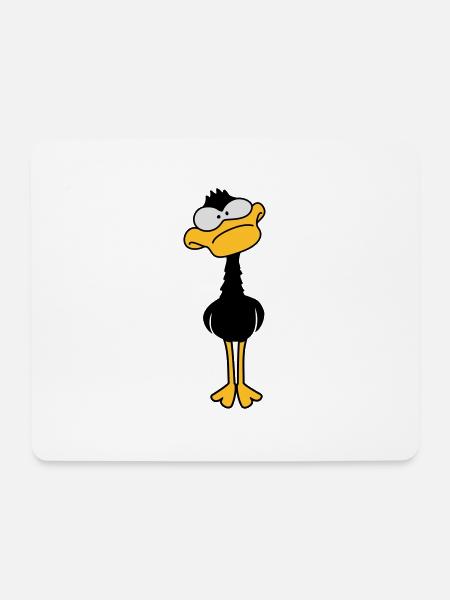 Funny Duck - Mousepad (Querformat) - Weiß