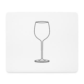 Design empty wine - Mouse Pad (horizontal) - white - Front