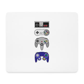 Retro Gaming Controller Konsole Gamepad Gamer - Mousepad (Querformat) - Weiß - Vorne