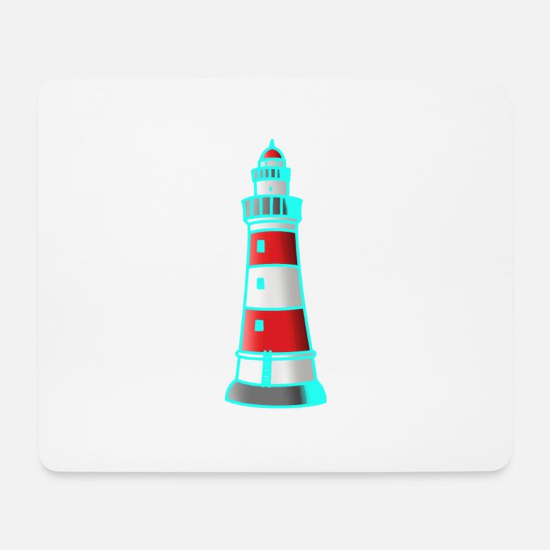 Lighthouse Nautical Seafaring Maritim Xmas - Mouse Pad (horizontal) - white