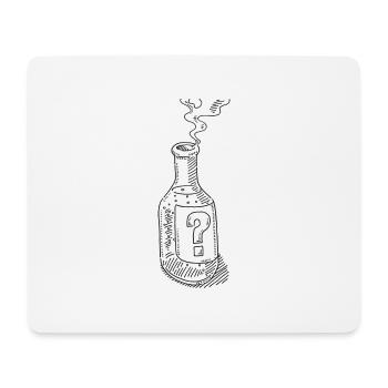 Symbole de contenu inconnu de bouteille mystérieuse - Tapis de souris (format paysage) - blanc - Devant