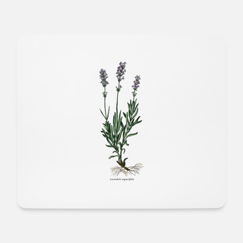 Lavendel - Mousepad (Querformat) - Weiß