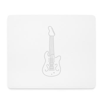Design Cool E Guitar - Tapis de souris (format paysage) - blanc - Devant