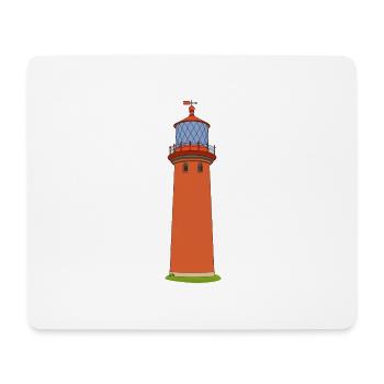 Leuchtturm Staberhuk - Mousepad (Querformat) - Weiß - Vorne