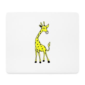 Girafe 02 - Tapis de souris (format paysage) - blanc - Devant