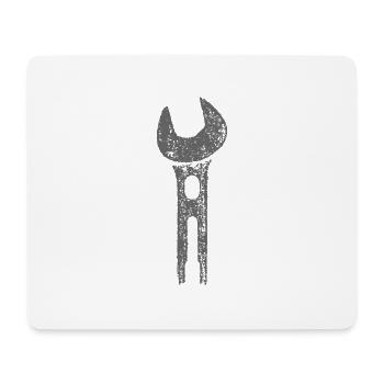 Wrench / GREY - Mouse Pad (horizontal) - white - Front