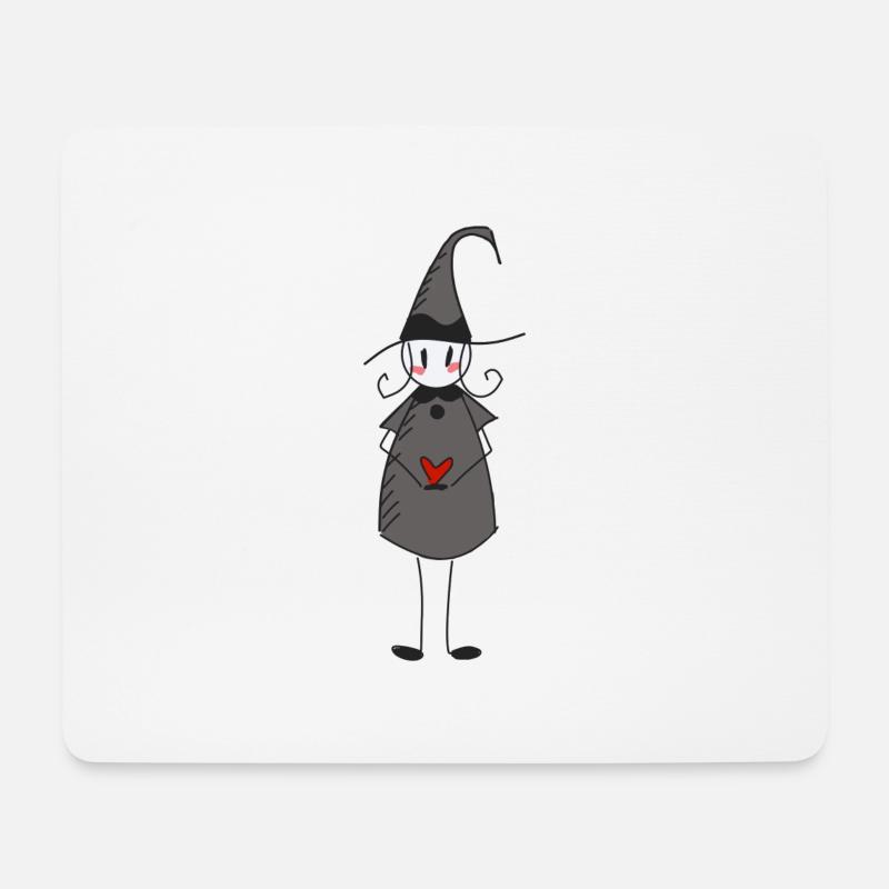 witch in love - Mouse Pad (horizontal) - white