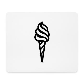 Eis - Mousepad (Querformat) - Weiß - Vorne