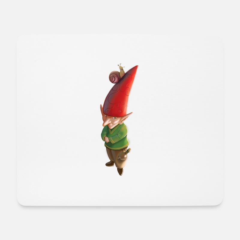Netter kleiner Kobold - Mousepad (Querformat) - Weiß