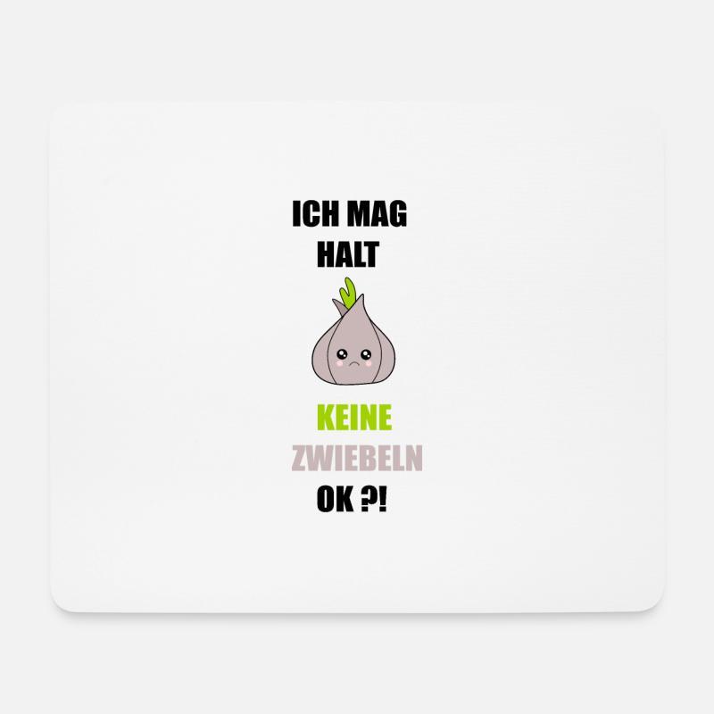 Ich mag keine Zwiebeln - Mousepad (Querformat) - Weiß