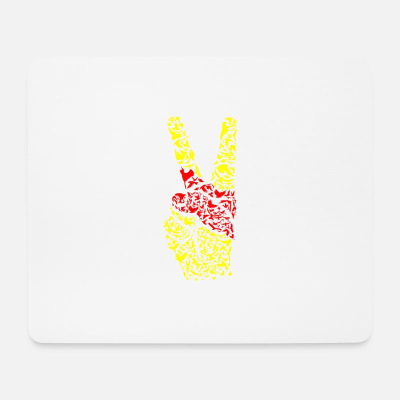 badner peace - Mousepad (Querformat) - Weiß