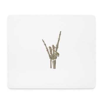 Metal Hand Skeleton - Skeletal Hand - Mouse Pad (horizontal) - white - Front