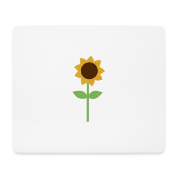 Tournesol - Tapis de souris (format paysage) - blanc - Devant