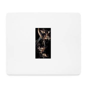 FLEUR - Tapis de souris (format paysage) - blanc - Devant