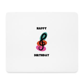 JAHRESTAG. ALLES GUTE ZUM GEBURTSTAG!. ALLES GUTE ZUM GEBURTSTAG!. - Mousepad (Querformat) - Weiß - Vorne