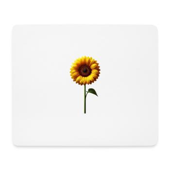Sonnenblume Blumenranke Blume gelb blumig floral - Mousepad (Querformat) - Weiß - Vorne