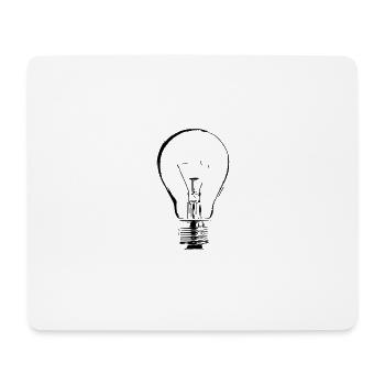 light bulb - Mouse Pad (horizontal) - white - Front