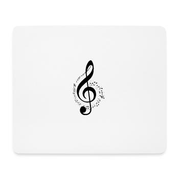 clef - Mouse Pad (horizontal) - white - Front