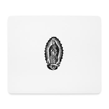 Maria Zeichnung Tattoo Christlich - Mousepad (Querformat) - Weiß - Vorne