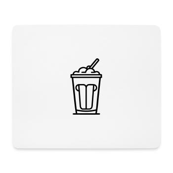 Milchshake - Mousepad (Querformat) - Weiß - Vorne