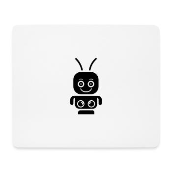 robot - Mouse Pad (horizontal) - white - Front