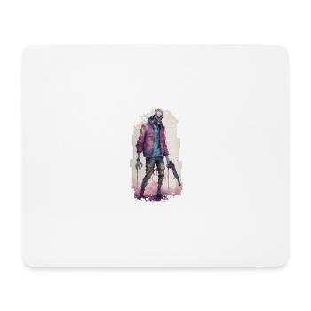 DataFreaK Zombie // Cyberpunk - Mouse Pad (horizontal) - white - Front