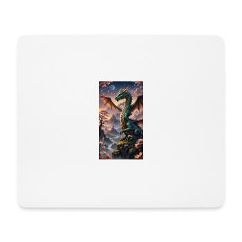 Drachen 4 - Mousepad (Querformat) - Weiß - Vorne